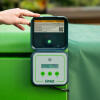 A close up of the smart automatic chicken coop door control panel