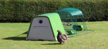 Thanks to it's twin wall insulation the Eglu Go chicken coop keeps your hens cool in the summer and warm in the winter