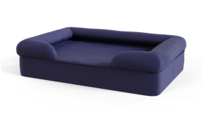 Memory Foam Bolster Dog Bed - Large - Midnight Blue