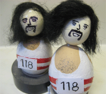 Funny decorated 118 eggs