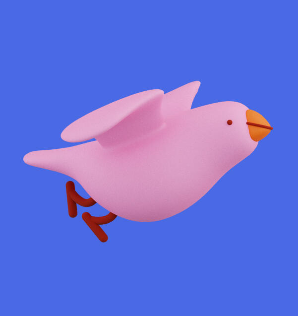 Omlet bird character
